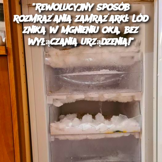Rewolucyjny sposób rozmrażania zamrażarki: Lód znika w mgnieniu oka, bez wyłączania urządzenia!