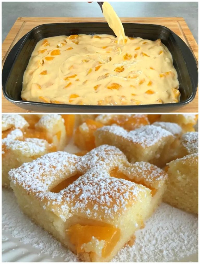 Ciasto francuskie z kremem morelowym