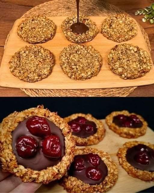 Najlepsze ciasteczka bez dodatku cukru i masła! Zdrowy deser z płatków owsianych!