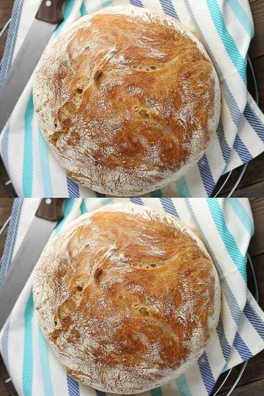 Domowy chleb bez wyrabiania, łatwy i niezbędny