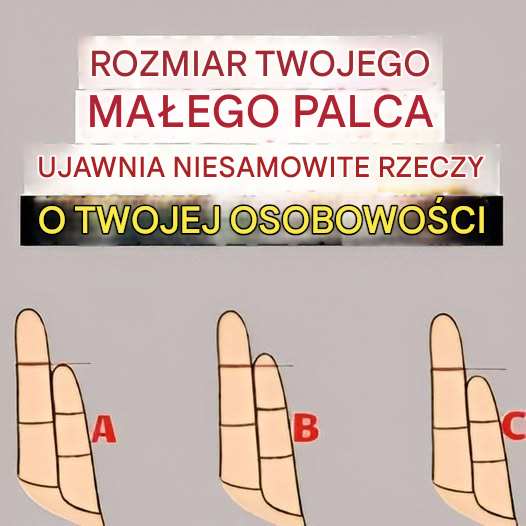 Czy wiesz, że długość małego palca ma znaczenie? Artykuł w pierwszym komentarzu 👇👇