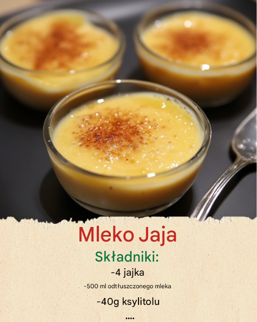 Mleczne Jaja (wersja Weight Watchers) Składniki 4 jajka 500 ml odtłuszczonego mleka 40 g ksylitolu (lub innego kompatybilnego słodzika) 1 łyżeczka ekstraktu waniliowego Szczypta soli Skórka z jednej cytryny (opcjonalnie)… Zobacz więcej