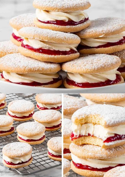 Kremowe malinowe pocałunki babci wykonane mistrzowsko