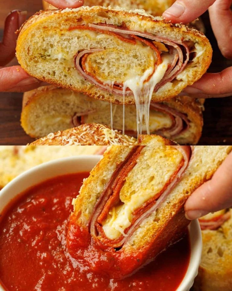 Roladki do pizzy z pepperoni, szynką i salami