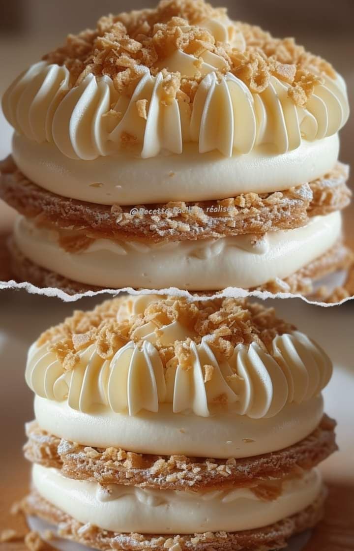 Dacquoise z kremem pralinowym 🌰🍰