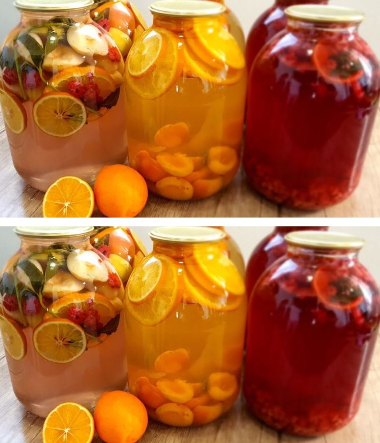 Kompot Mojito i Fanta z jabłkami, malinami i morelami na zimę!