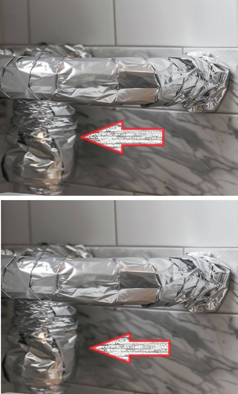 Mój dziadek kazał mi owinąć folię aluminiową wokół rur odpływowych w łazience. Oto dlaczego