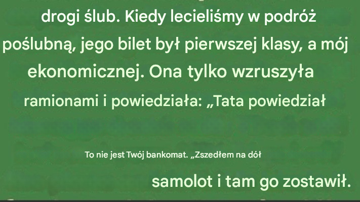 Pieniądze nie są najważniejsze.