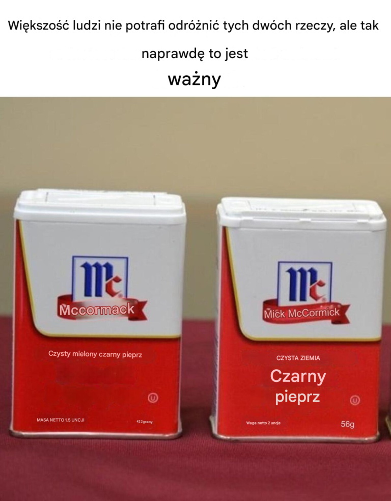 Wiele osób nie potrafi odróżnić tych rzeczy, ale jest to bardzo ważne