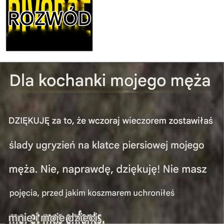 Kobieta odpowiada mężowi, który ją zdradza z jego siostrą