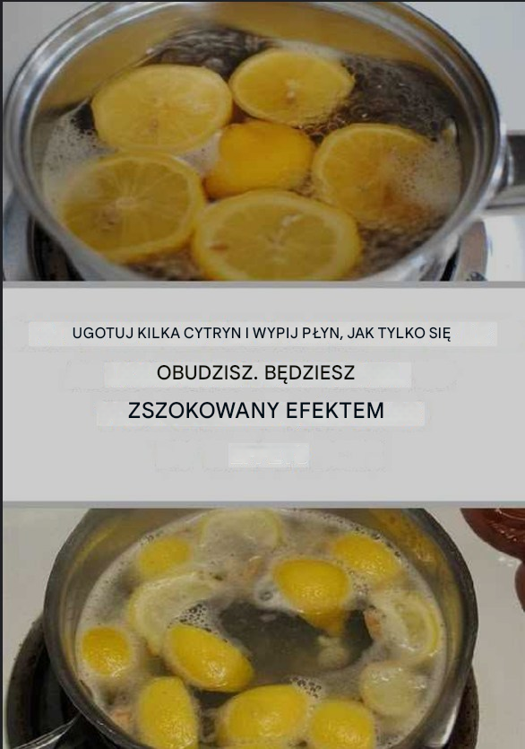 Zagotuj kilka cytryn i wypij płyn: orzeźwiający zastrzyk energii na poranek!