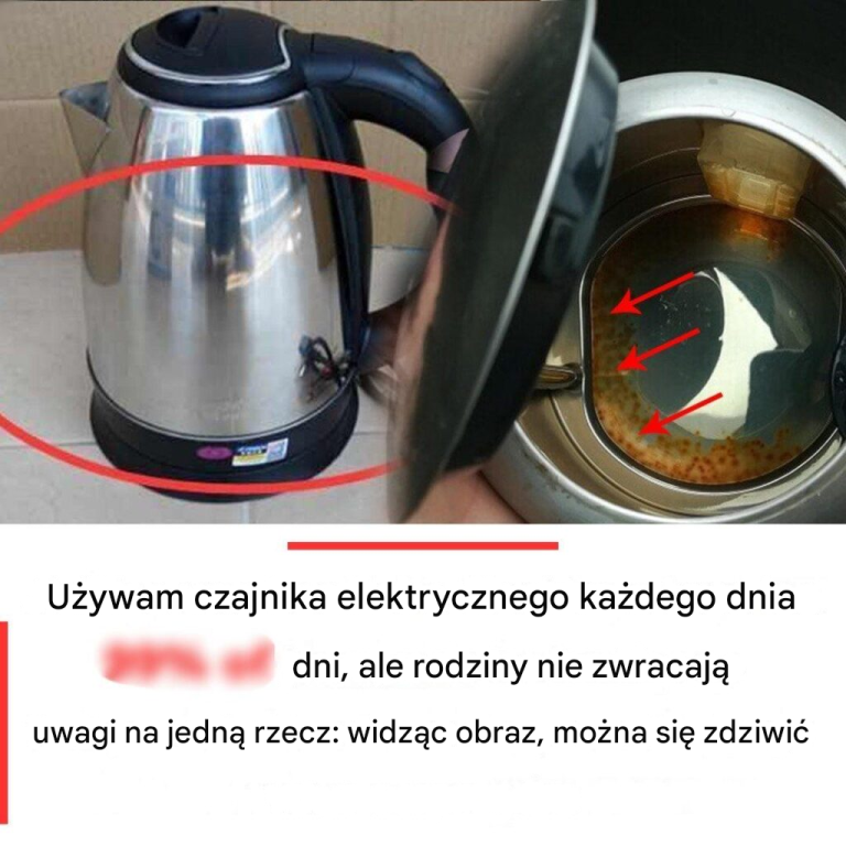 Codziennie używam czajnika elektrycznego, ale wiele rodzin nie zwraca uwagi na jedną rzecz: po zobaczeniu zdjęcia można się zdziwić