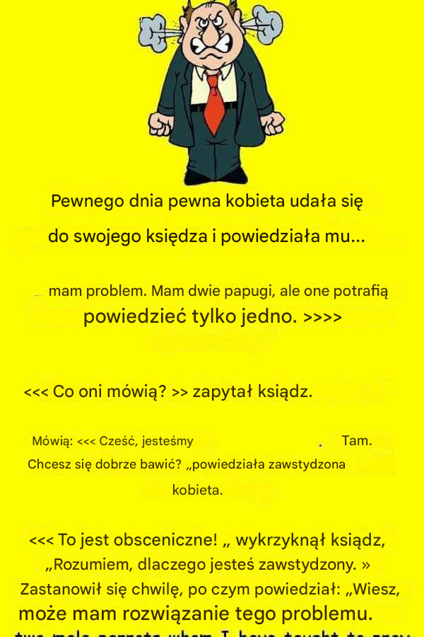 Coś dziwnego wydarzyło się, gdy umieściła swoje samice papug z papugami księdza