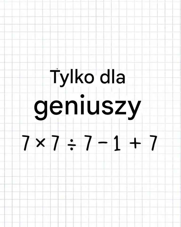 Tylko geniusze potrafią rozwiązać tę zagadkę matematyczną w 10 sekund