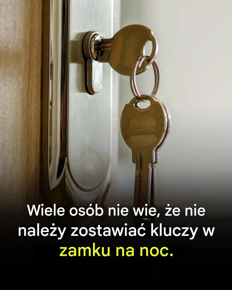 Czy można zostawić klucze w zamku na noc?