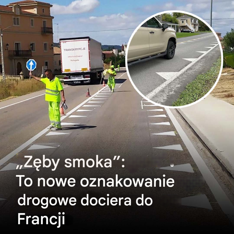 „Zęby smoka”: Ten nowy rodzaj oznakowania drogowego zaskoczy wszystkich kierowców