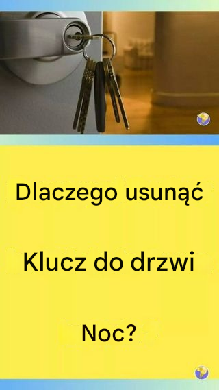 Klucz: Czy warto zostawiać go w zamku drzwi?