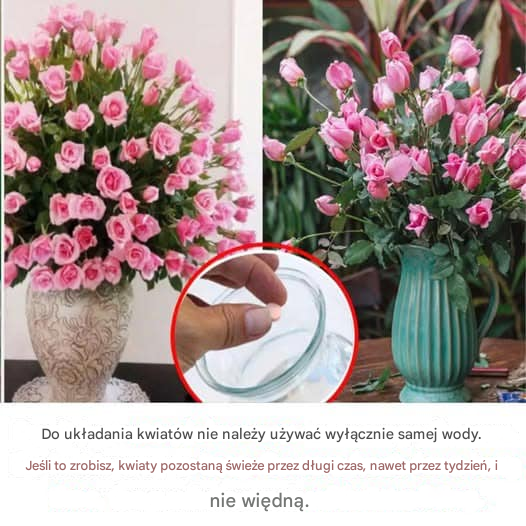Nie używaj tylko zwykłej wody do układania kwiatów