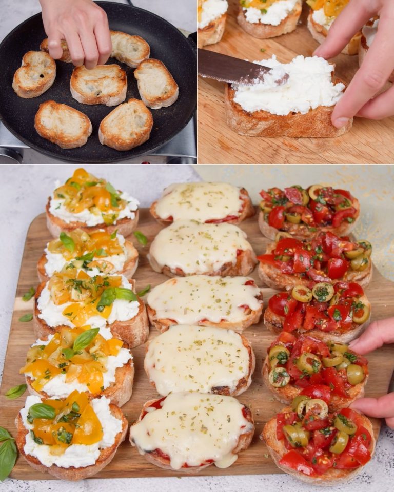 Pyszna bruschetta: 3 wersje pysznego i kolorowego aperitifu