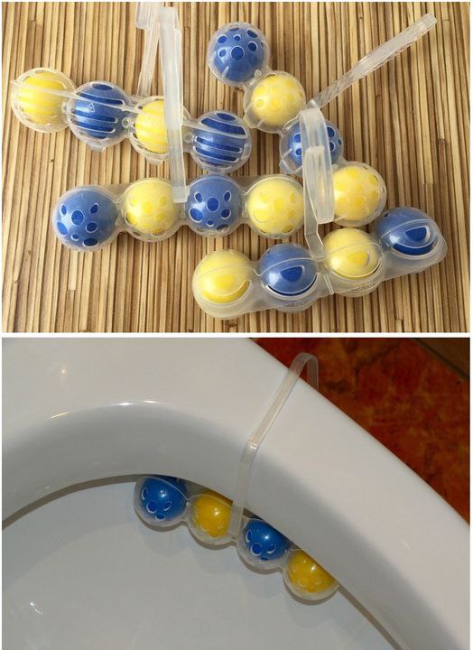 Mein ganzes Leben lang habe ich den Toilettenblock falsch benutzt: Ich habe ihn am Rand aufgehängt, aber es muss anders gemacht werden.