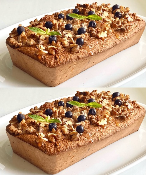 Dietetyczny placek jabłkowy z płatkami owsianymi i orzechami włoskimi! Bez cukru! 🍏🥧🌿