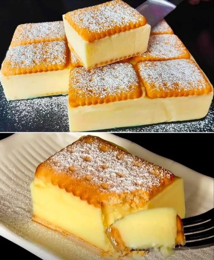 Ten przepis na kremowe kwadraciki wygląda przepysznie! Oto krótkie podsumowanie kroków, które Ci pomogą: