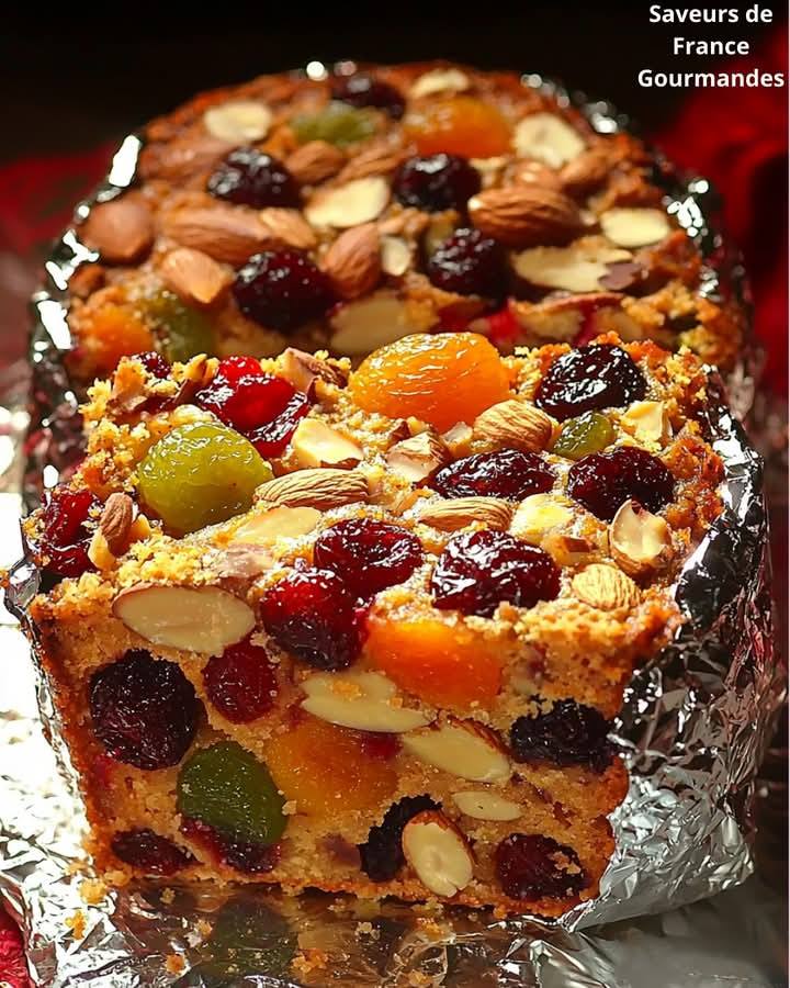 Świąteczny placek owocowy z kandyzowanymi owocami i przyprawami 🍞🍰✨