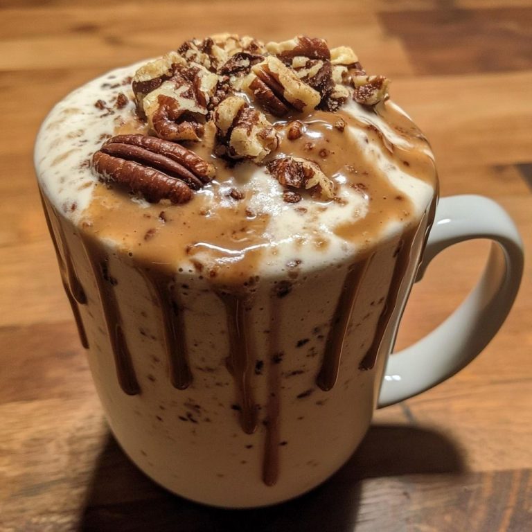 Koktajl mleczny z gorącym lukrem czekoladowym, syropem klonowym i orzechami pekan