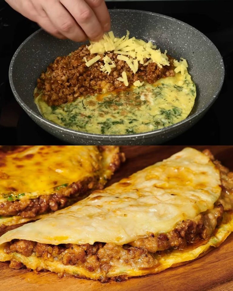 Quesadillas z jajkiem i mieloną wołowiną