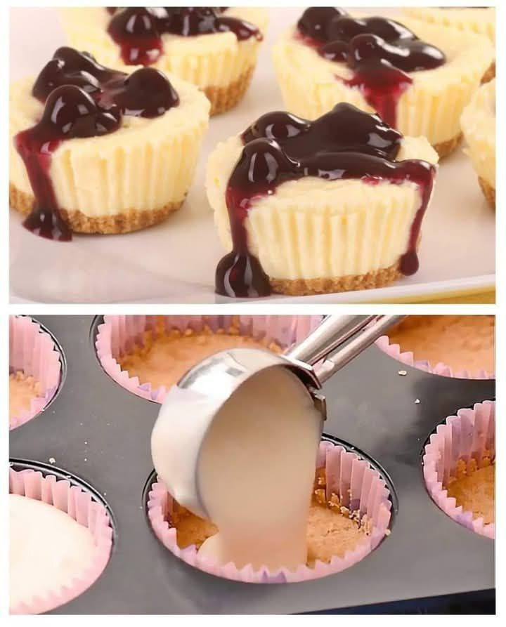 Mini sernik truskawkowy: Pyszny deser w małych porcjach.