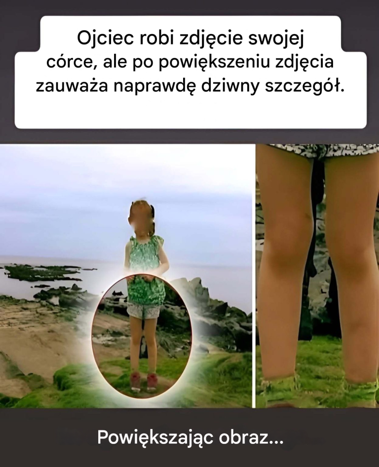 Ojciec robi zdjęcie swojej córce, ale gdy przybliża obraz, odkrywa coś naprawdę dziwnego