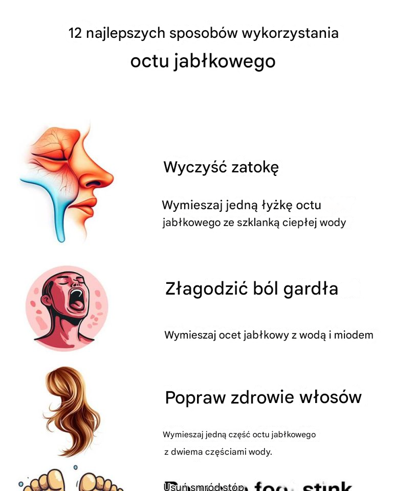 12 najlepszych sposobów na wykorzystanie octu jabłkowego
