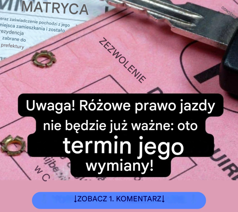 Ostatnie przypomnienie: Różowe prawo jazdy nie będzie już ważne