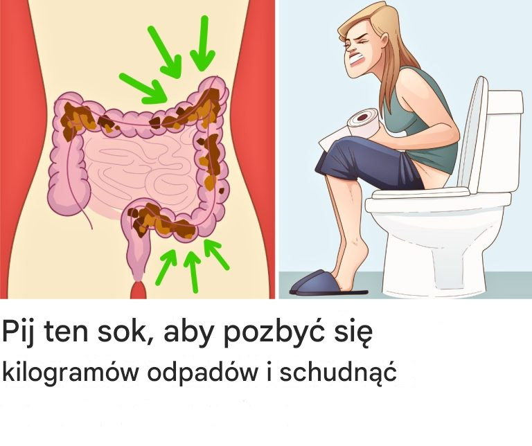 Pij ten sok, aby pozbyć się kilogramów odpadów i schudnąć