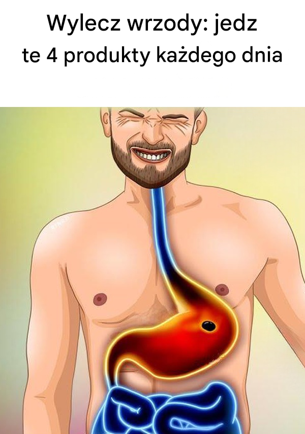 4 produkty spożywcze do leczenia wrzodów żołądka (jedz codziennie)