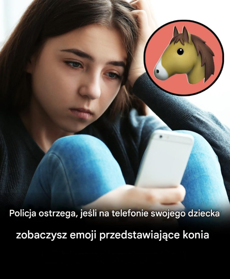 Policja ostrzega rodziców przed ukrytym znaczeniem emotikony konia