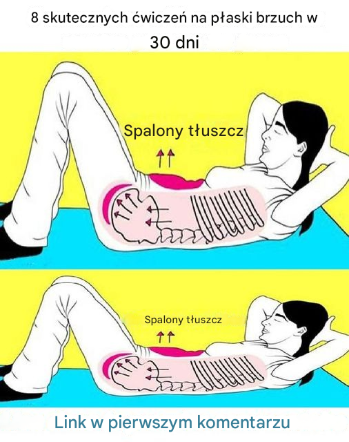 8 skutecznych ćwiczeń, które zapewnią Ci płaski brzuch w 30 dni