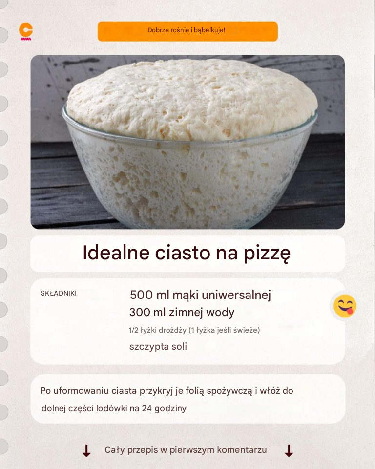 Ciasto na pizzę domowej roboty