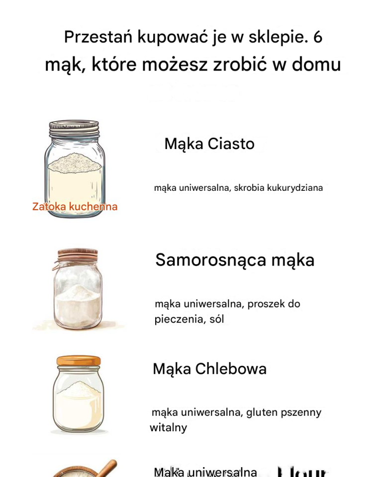 Przestań kupować je w sklepie. 6 mąk, które możesz zrobić w domu