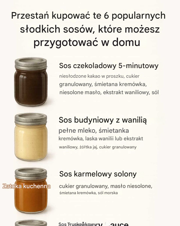 Przestań kupować je w sklepie. 6 popularnych słodkich sosów, które możesz zrobić w domu