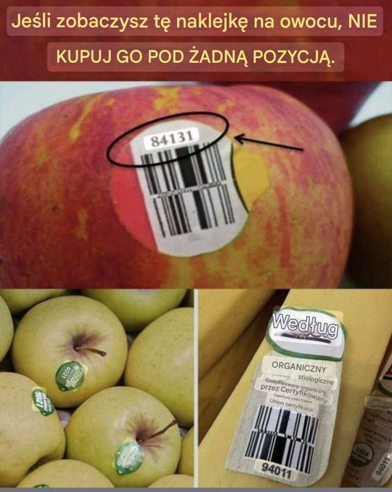 Co tak naprawdę oznaczają liczby na naklejkach z owocami?
