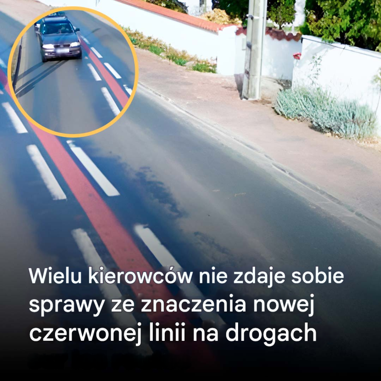 Co przedstawia ta nowa czerwona linia na drogach, która prawdopodobnie zaskoczy kierowców?