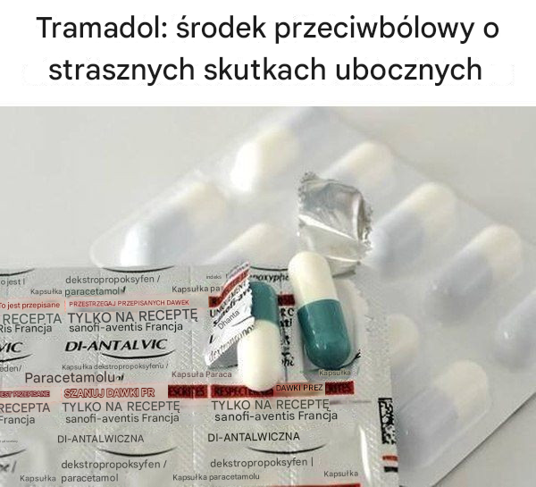 Tramadol: środek przeciwbólowy o groźnych skutkach ubocznych